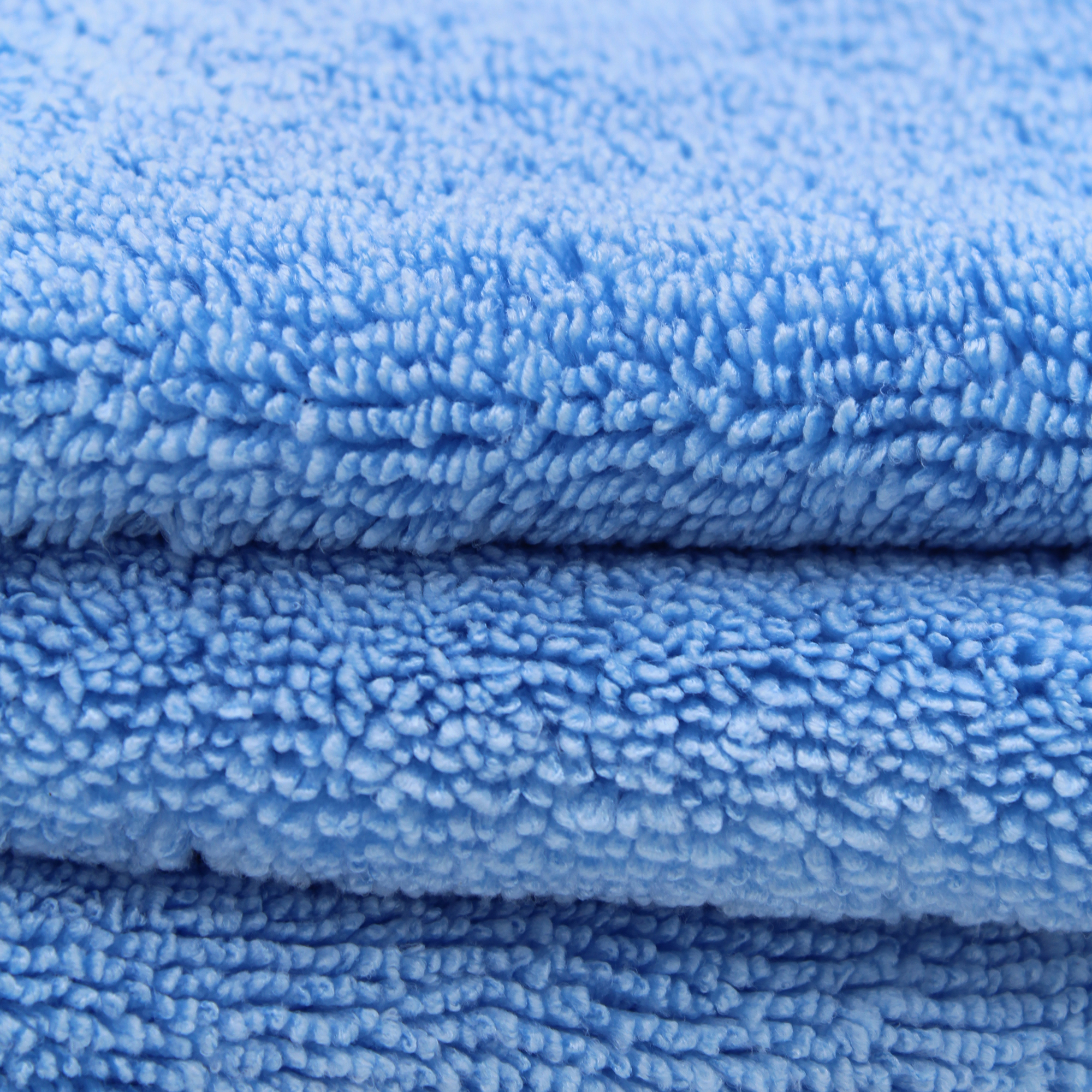 D&W Microfaser Trockentuch 40x40cm blau 500g/m² 3 Stück 