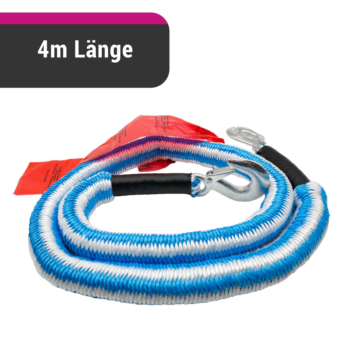 D&W Abschleppseil Stretch 4m 2500kg
