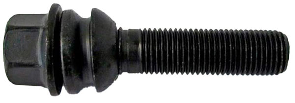 H&R Kugelbundschraube R14 mit beweglichem Kugelbund M14x1,5x36 SW19 schwarz 