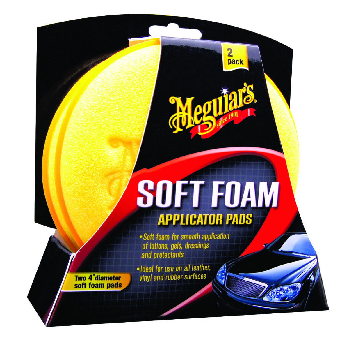 Meguiar's X3070 Soft Foam Applicator Pads Auftragsschwamm 