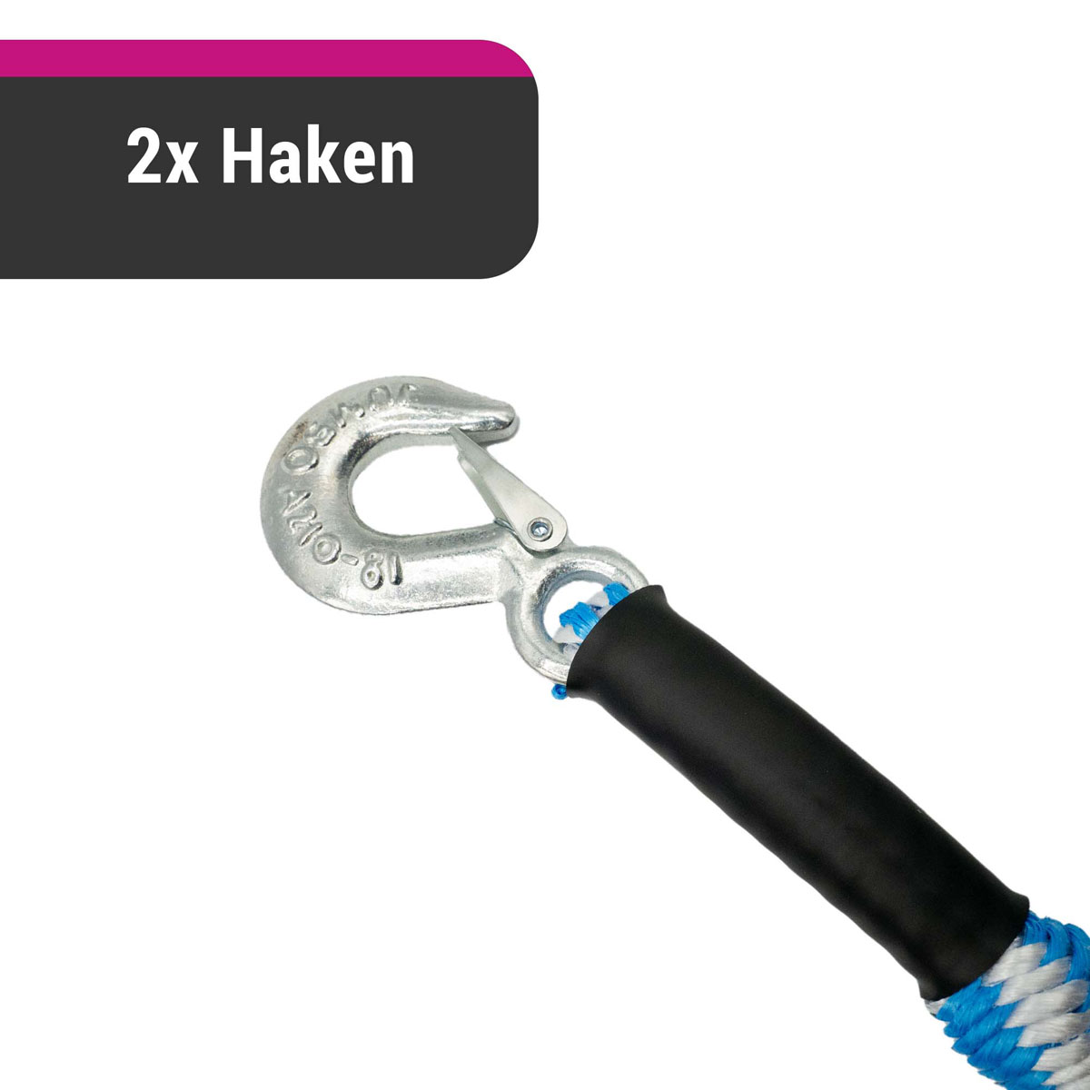 D&W Abschleppseil Stretch 4m 2500kg
