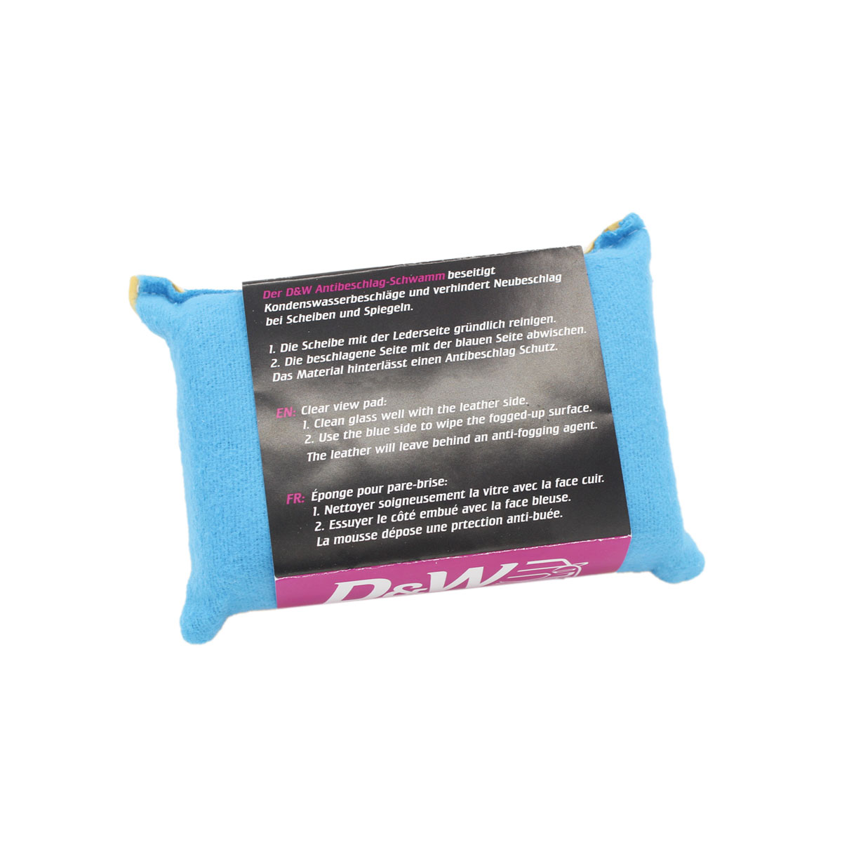 D&W Antibeschlagschwamm blau/beige 12x8x4cm