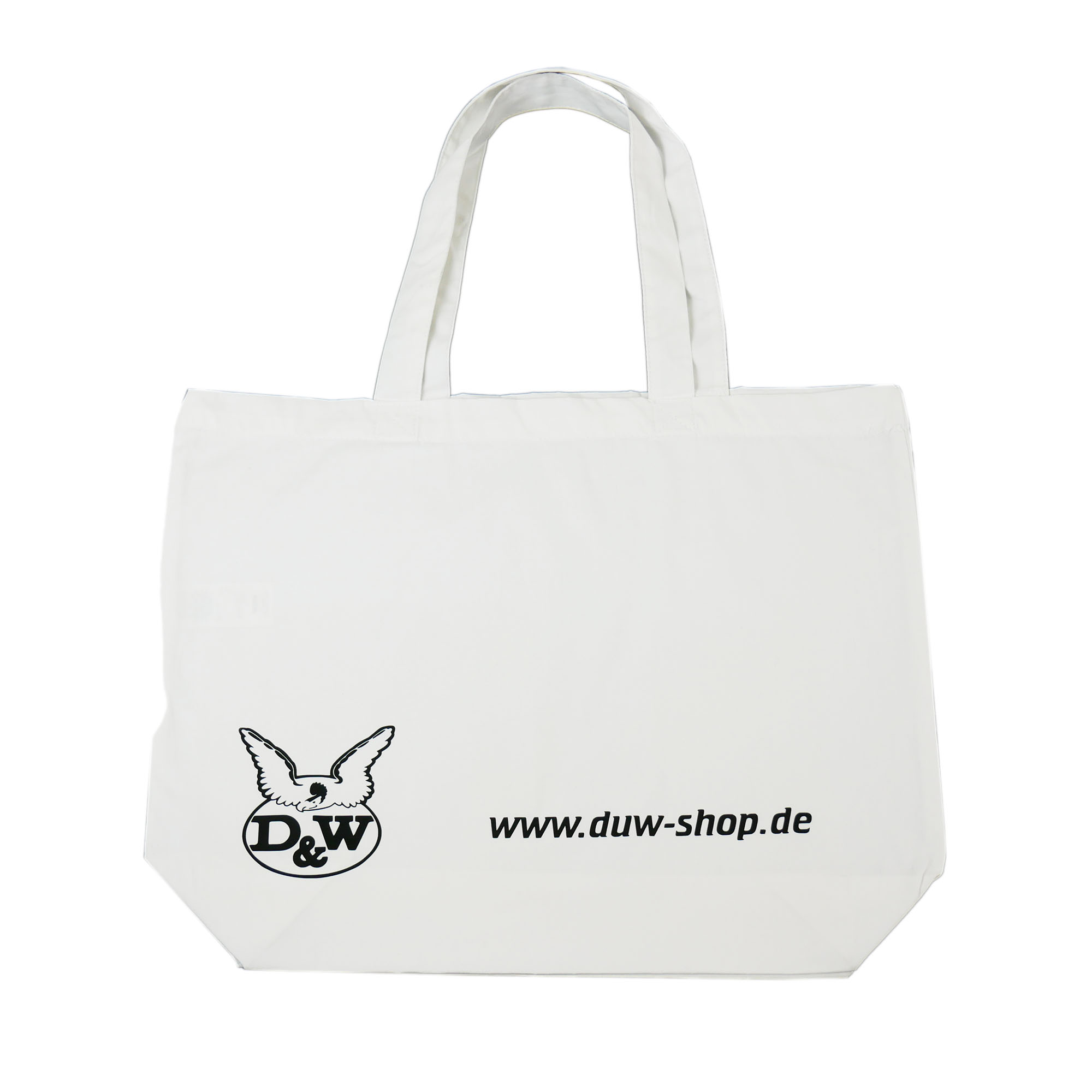 D&W Baumwollbeutel white: Printwear Cotton Bag Long handles