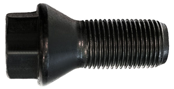 H&R Kegelbundschraube 60° Kurzkopf M14x1,25x25 SW17 schwarz 