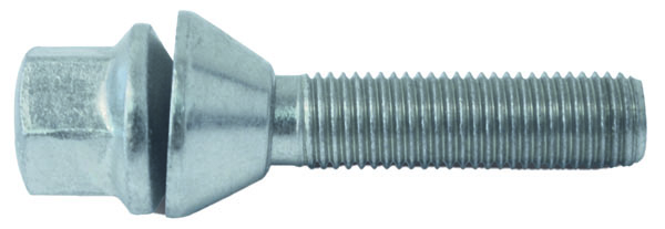 H&R Kegelbundschraube 60° mit beweglichem Kegelbund M12x1,5x31 SW17 silber 