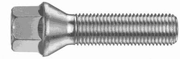 H&R Kegelbundschraube 60° M12x1,75x45 SW17 silber 